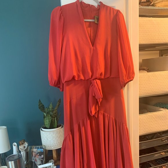 Highlow Pink/Red Dress - Picture 1 of 2